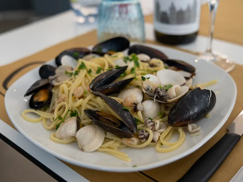 pausa pranzo a Migliarino primi di mare